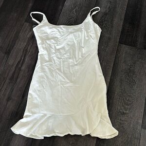 KIRIBATI MINI DRESS WHITE - Princess Polly